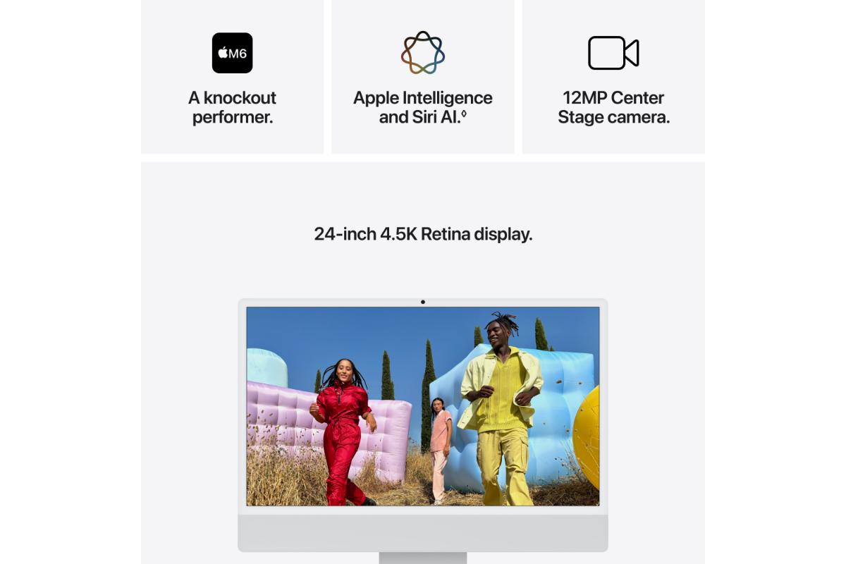 iMac 24" M6 Chip | 16GB | 512GB | 12-Core GPU | Silver-6