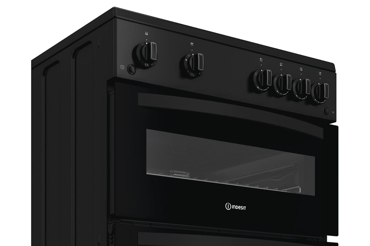 Indesit 60cm Double Oven Gas Cooker | IDG6GB-5