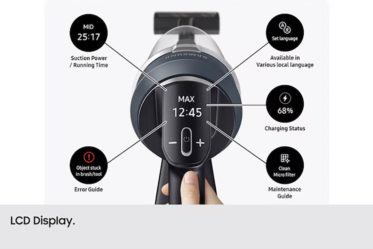 Samsung Max 280W Bespoke AI Jet Lite Cordless Vacuum Cleaner | VS80F28DLP/EU | Pebble Grey-9