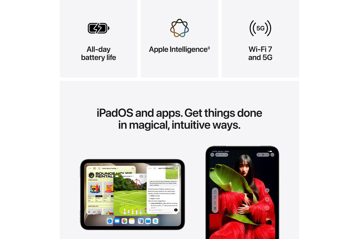 iPad Mini A20 Pro Chip Wi-Fi + Cellular | 512GB | Starlight-8