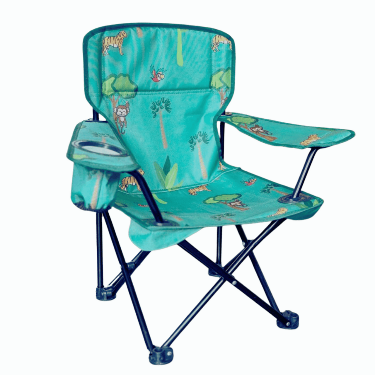 Kids Camping Chair | Jungle Themed | Steel Frame | Compact Size