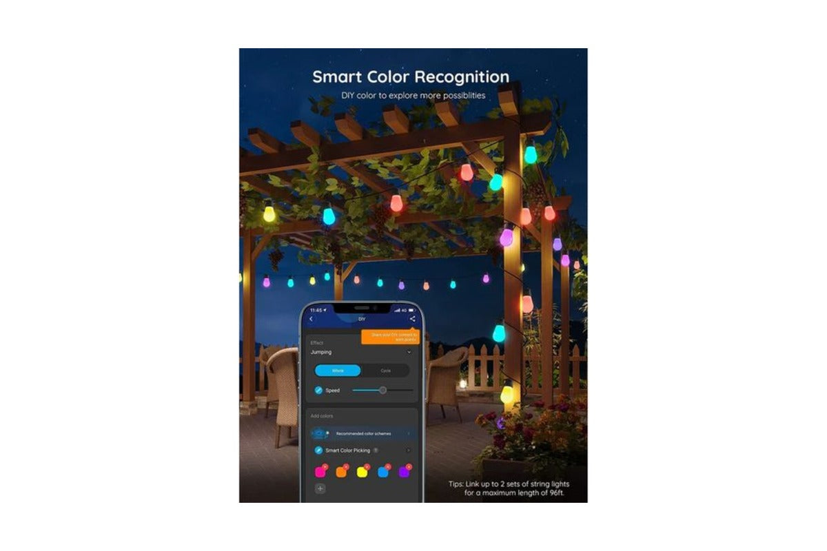 Govee Outdoor String Lights RGBIC 15M | H70202B1-5