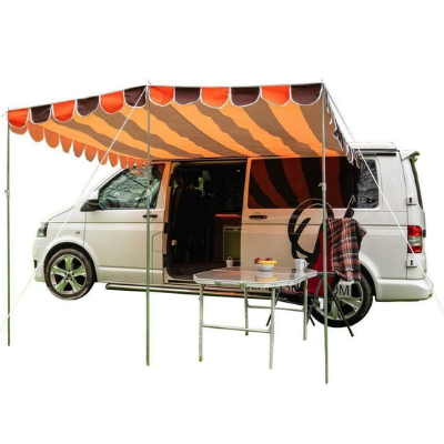 Retro Campervan Shade Canopy | Olpro | Orange Brown | Large