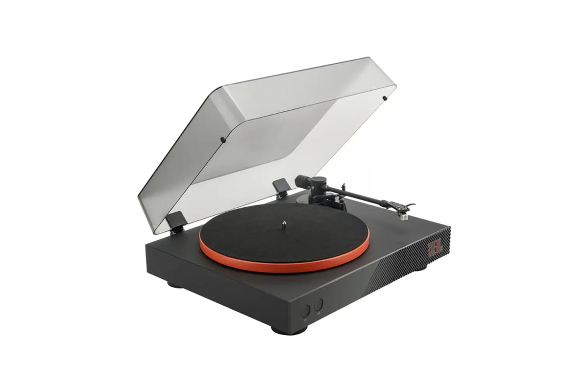 JBL Spinner Bluetooth Turntable Vinyl Record Player | Black/Orange-3