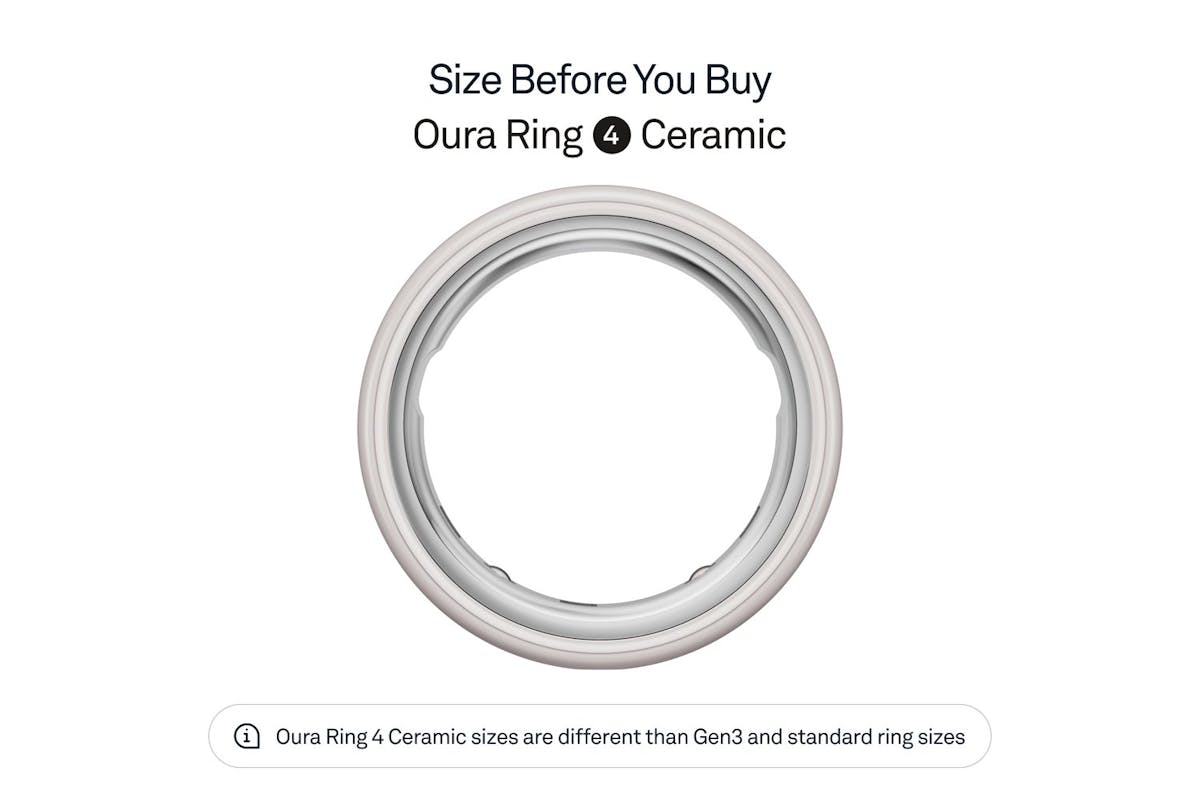 Oura Ring 4 Ceramic | Size 7 | Cloud-2