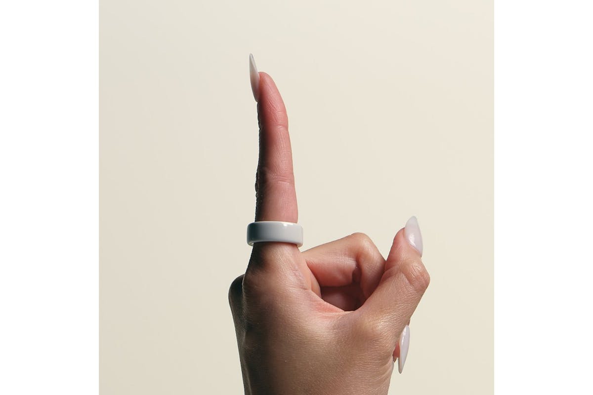 Oura Ring 4 Ceramic | Size 5 | Cloud-6