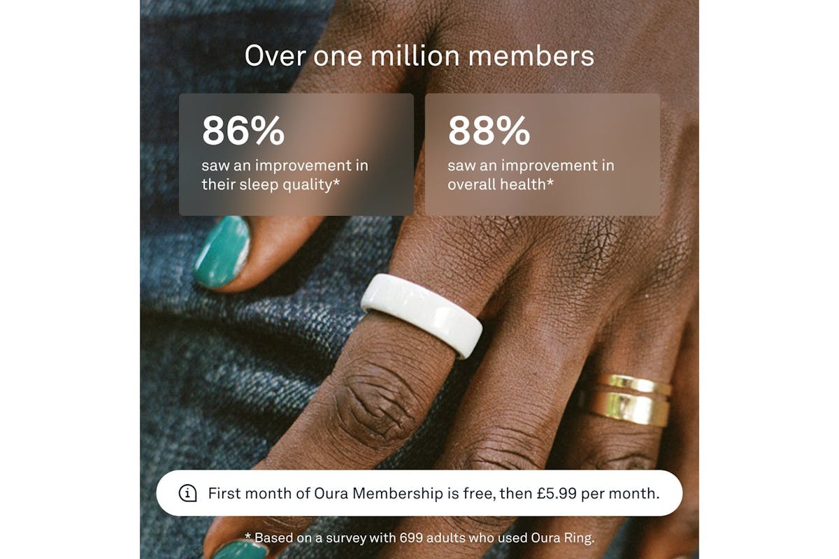 Oura Ring 4 Ceramic | Size 7 | Cloud-7