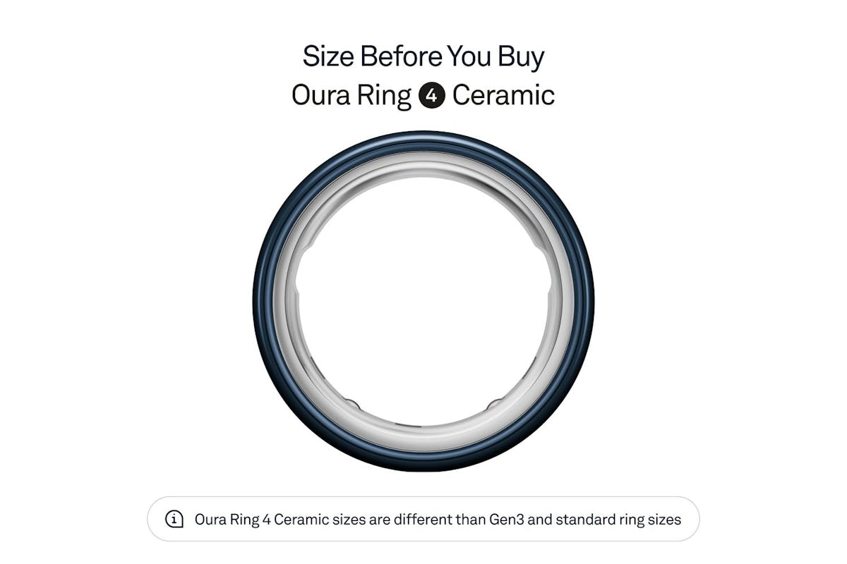 Oura Ring 4 Ceramic | Size 7 | Midnight-2