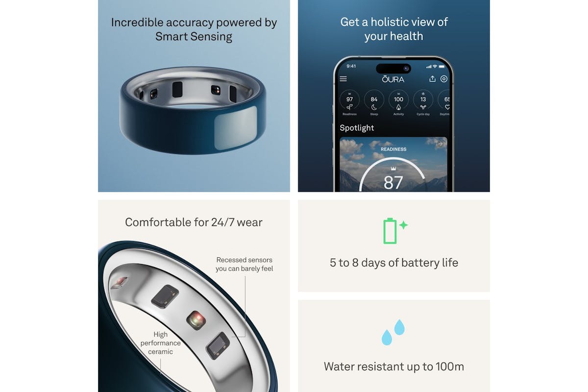 Oura Ring 4 Ceramic | Size 14 | Midnight-5