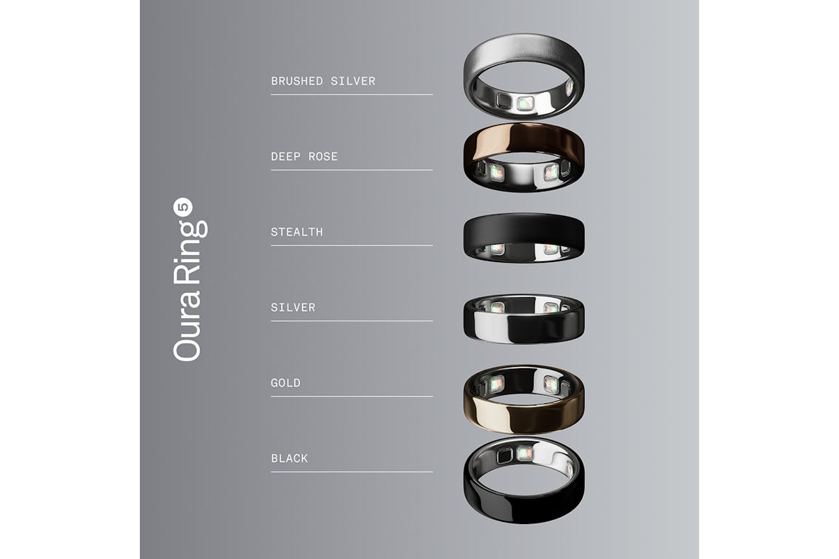 Oura Ring 5 | Size 11 | Brushed Silver-8