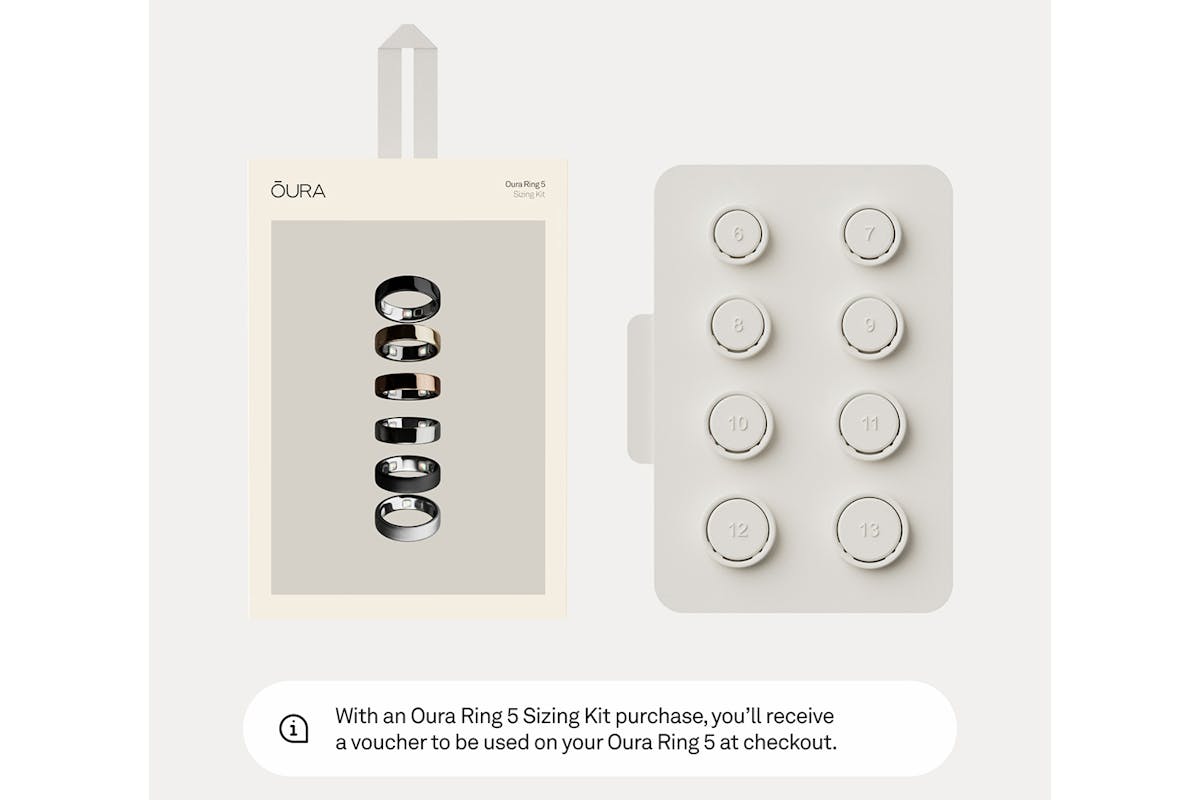 Oura Ring 5 Sizing Kit | Size 6 to 13-4