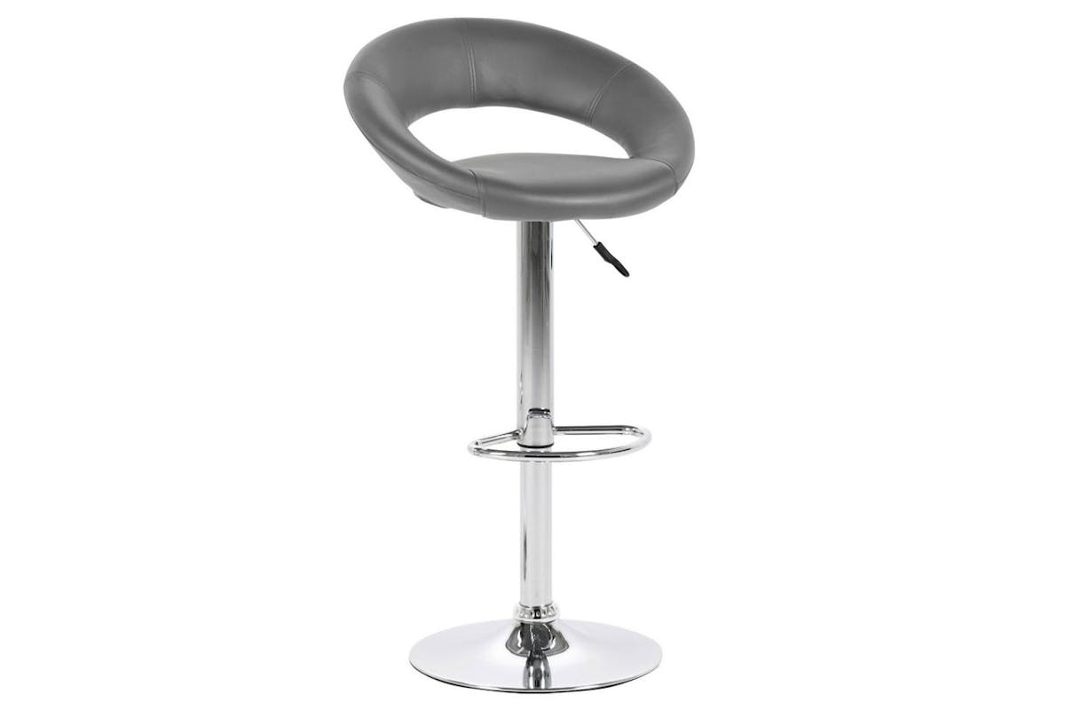 Plump Bar Stool | Swivel | Grey