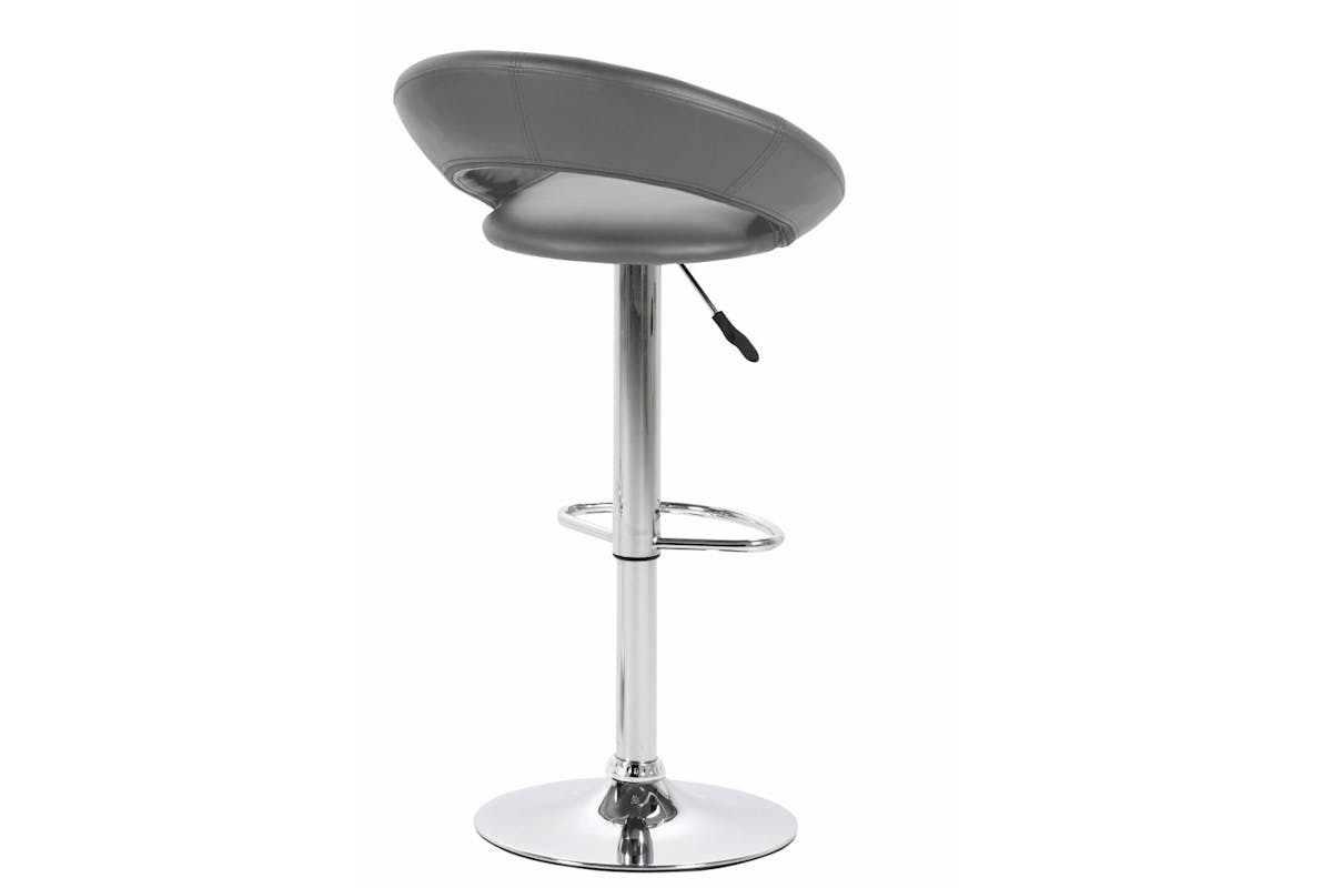 Plump Bar Stool | Swivel | Grey-2