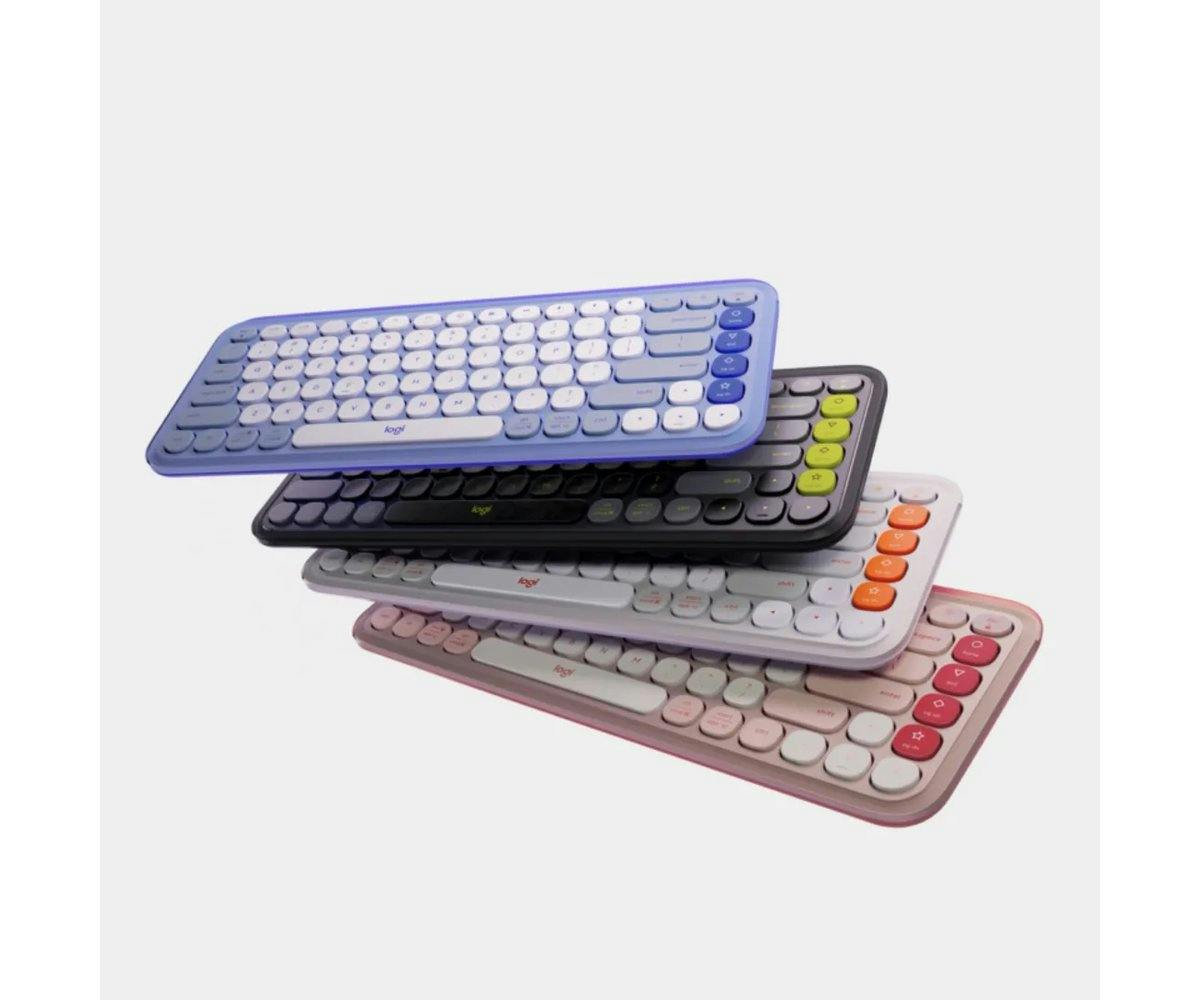 Logitech POP Icon wireless Keyboard  | Rose-5