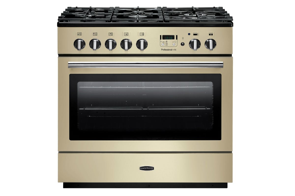 Rangemaster Pro Plus FX 90cm Dual Fuel Range Cooker | PROP90FXDFFCR/C | Cream