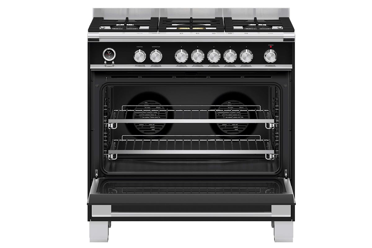Fisher & Paykel 90cm Dual Fuel Range Cooker | OR90SCG6B1 | Black-2