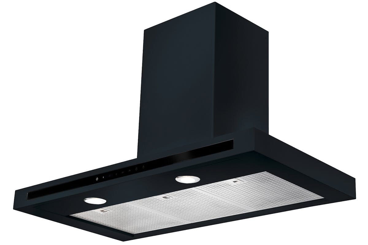 Rangemaster Hi-Lite 110cm Flat Chimney Hood | HLTHDS110BL