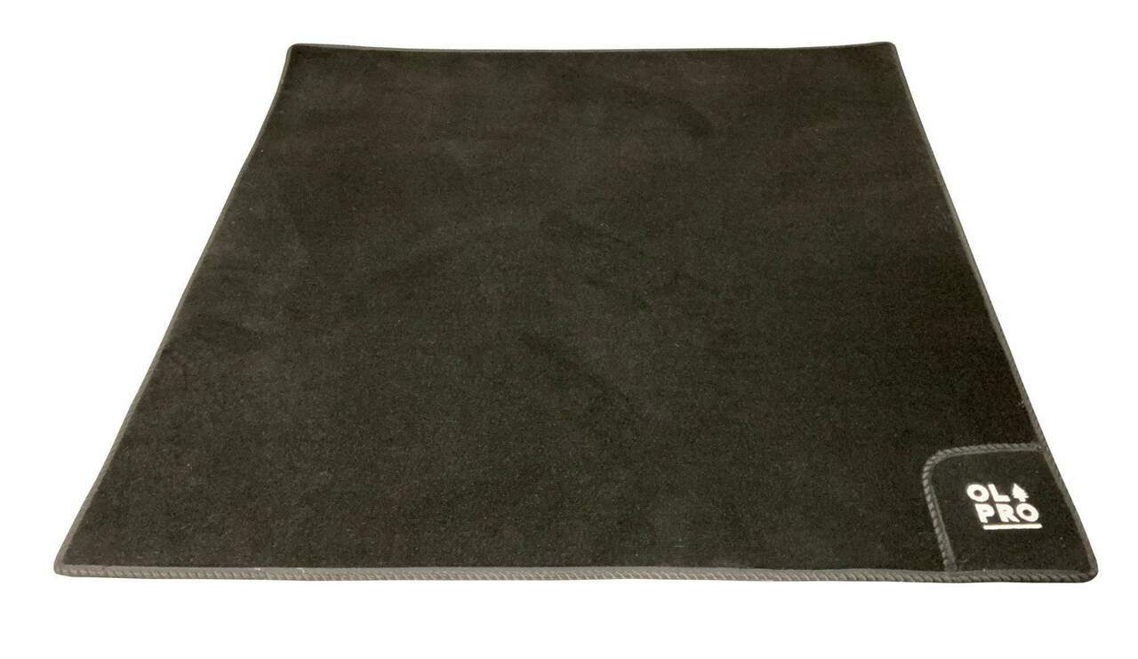 Black Rear Campervan Living Area Carpet | Woven Mat | Black | 1000mm X 1000mm-3