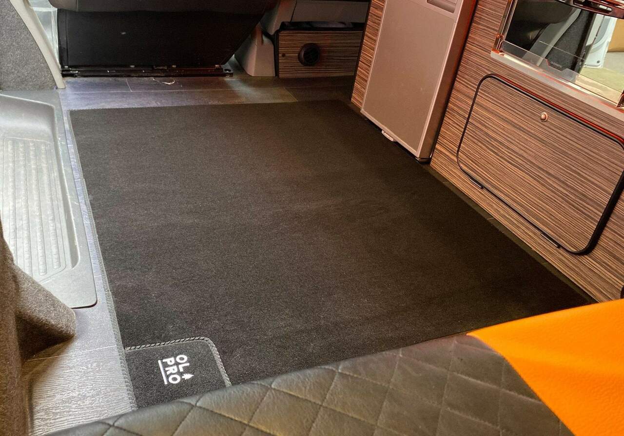 Black Rear Campervan Living Area Carpet | 1000mm X 1200mm-2