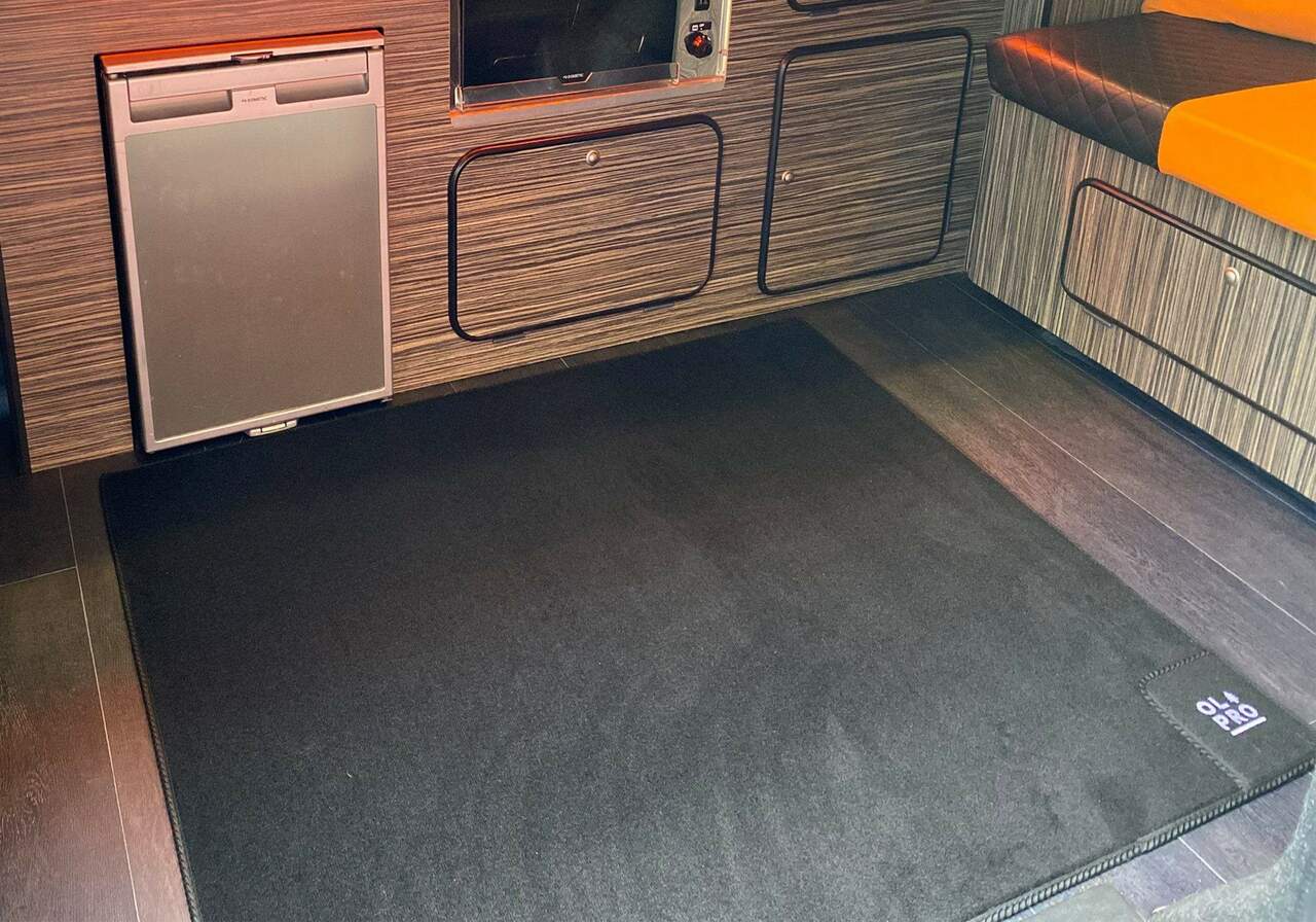 Black Rear Campervan Living Area Carpet | 1000mm X 1200mm-3