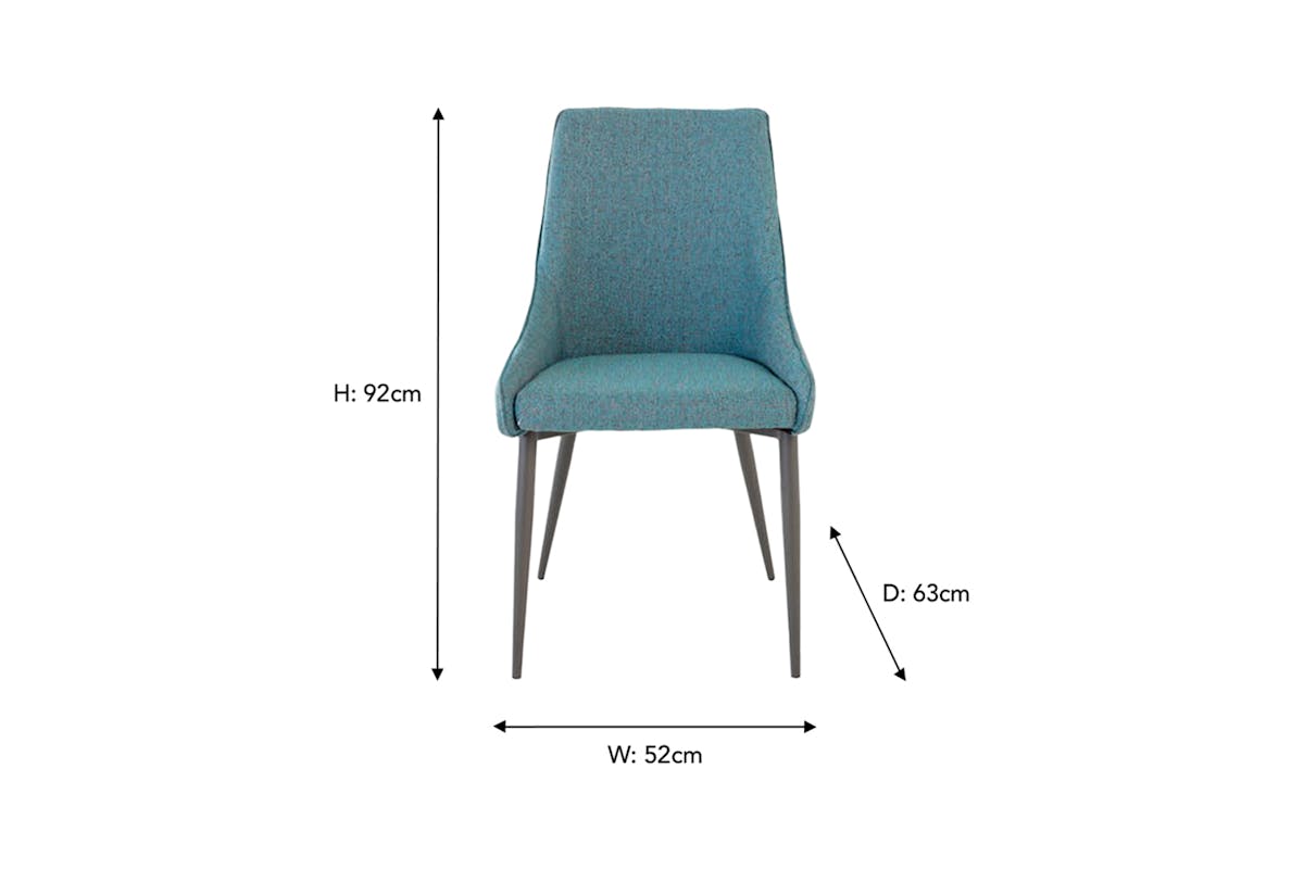 Bonnie Dining Chair | Teal-9
