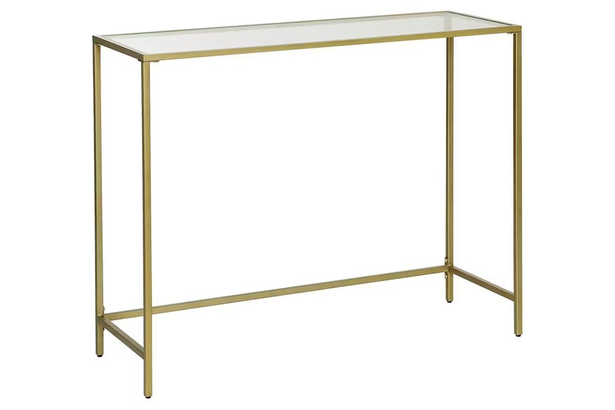 Vasagle Console Table | Gold/Transparent [Ex-Display - DC250587-000092]
