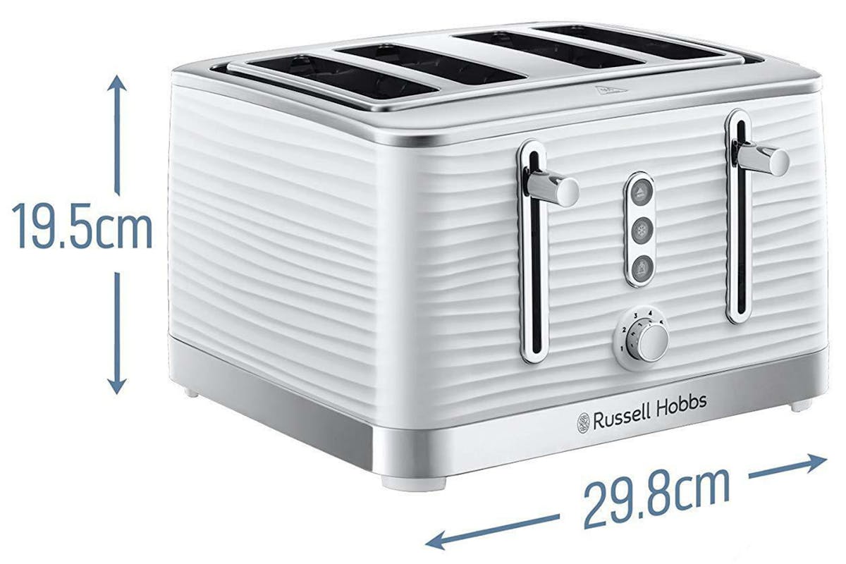 Russell Hobbs Inspire 4 Slice Toaster | 24380 | White-7