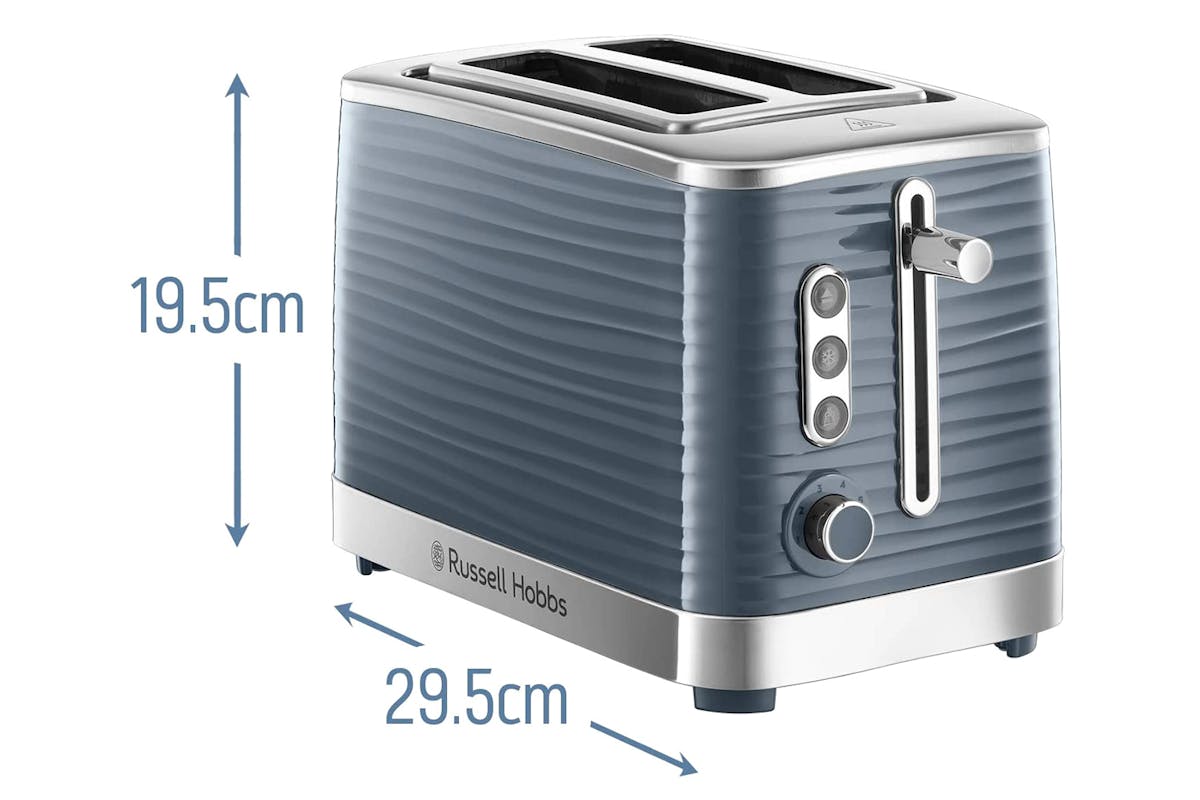 Russell Hobbs Inspire 2 Slice Toaster | 24373 | Grey-7