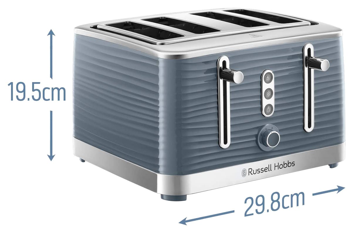 Russell Hobbs Inspire 4 Slice Toaster | 24383 | Grey-7