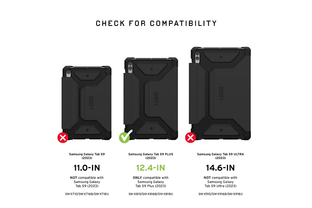 UAG Metropolis SE Series 12.4" Galaxy S9 Plus Tab Case | Black-2