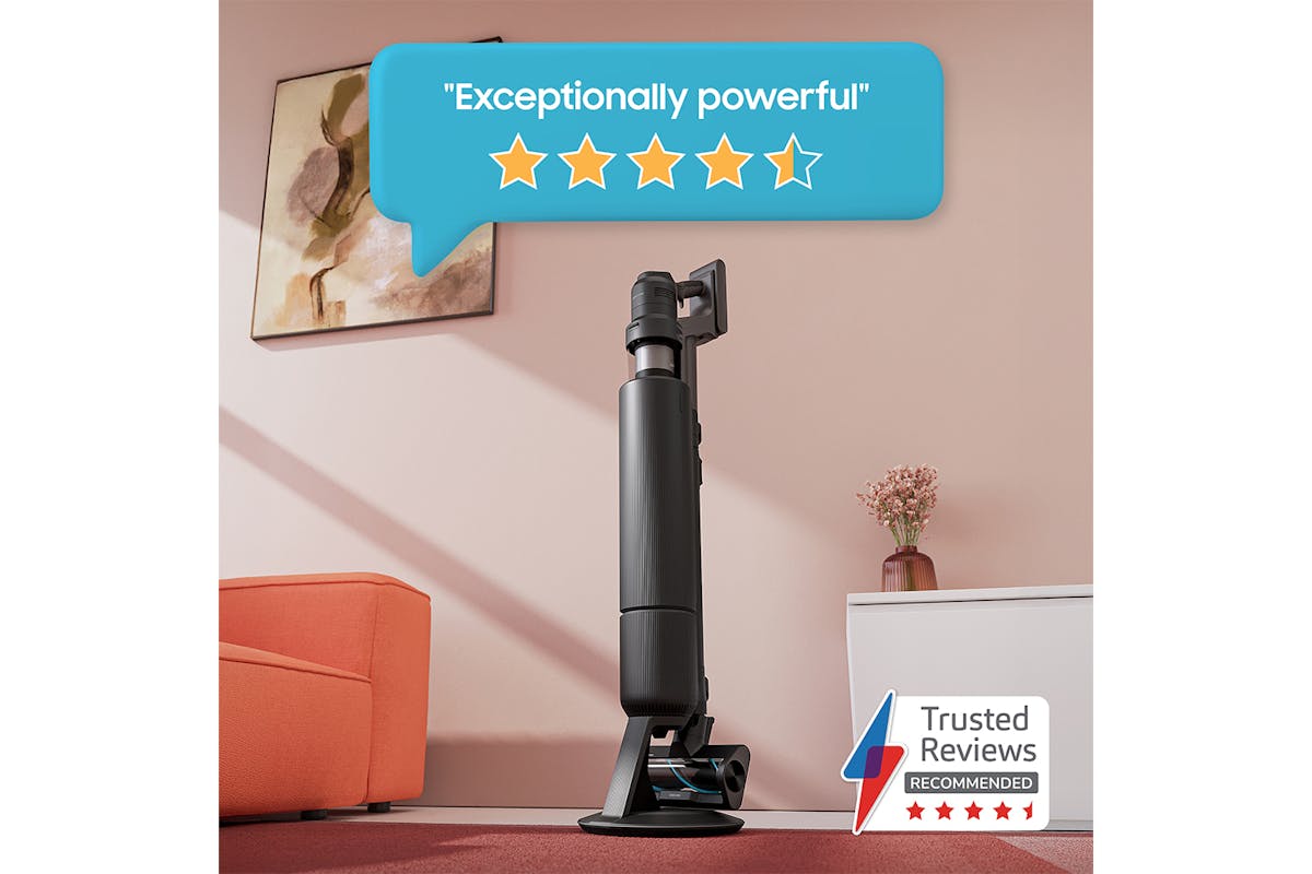 Samsung Bespoke AI Jet Ultra Cordless Stick Vacuum Cleaner, Max 400W Suction Power | VS90F40DEK/EU-3