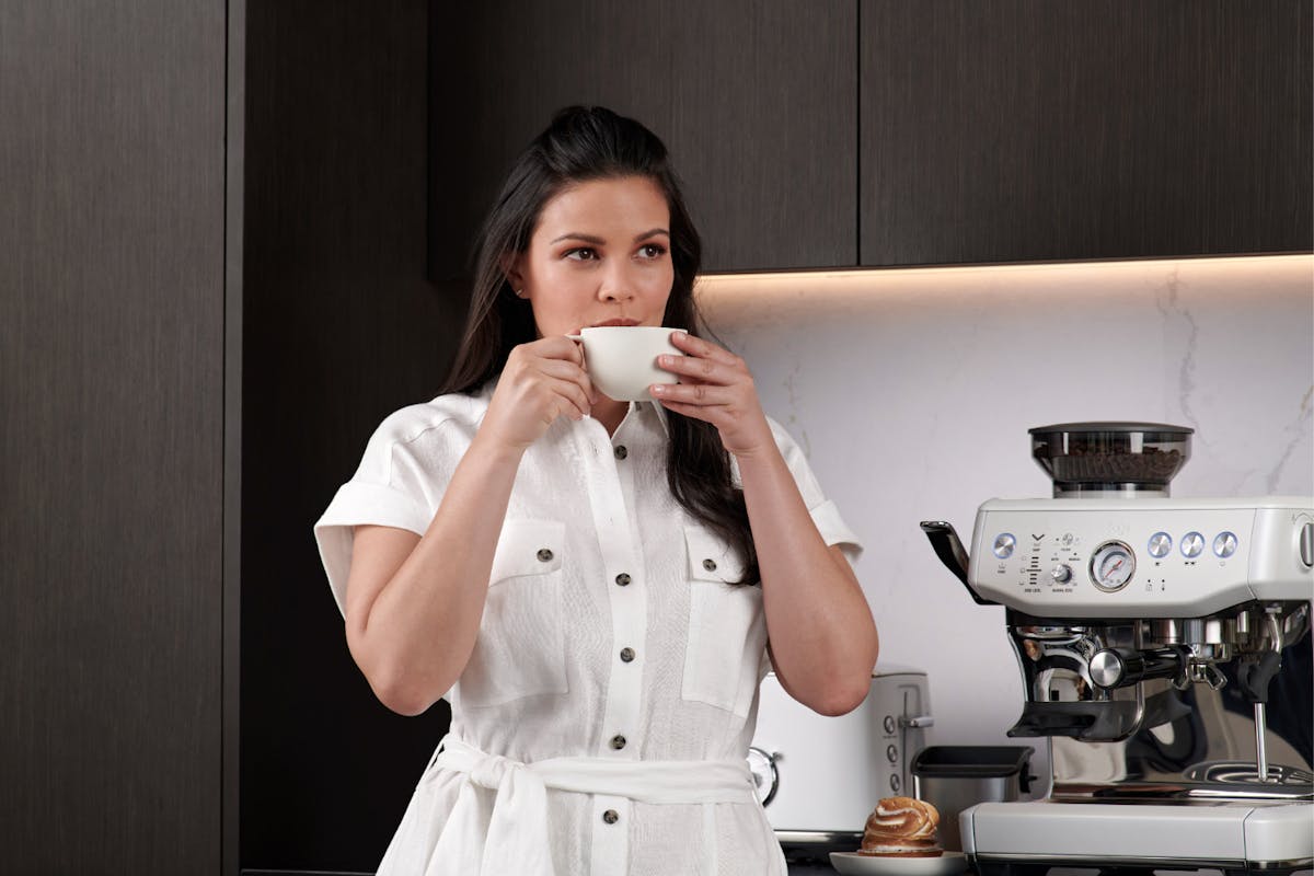 Sage The Barista Express Impress Espresso Coffee Machine | Sea Salt-2
