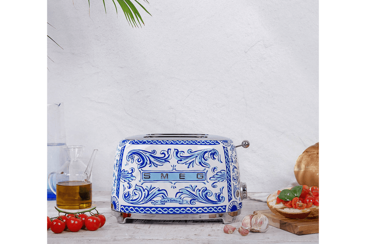 Smeg 50's Retro Style Dolce & Gabbana 2 Slice Toaster | TSF01DGBUK-2