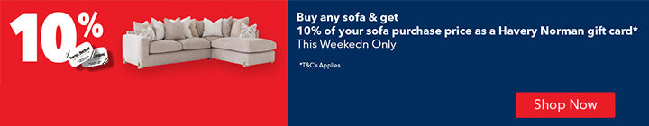 10% Cashback Gift Card Furniture