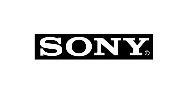 Sony logo in a white background