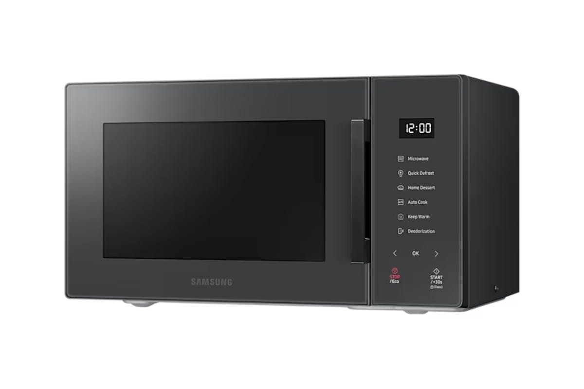 Samsung 23L Solo 800W  Microwave with Auto Cook - Clean Charcoal | MS23T5018AC-4