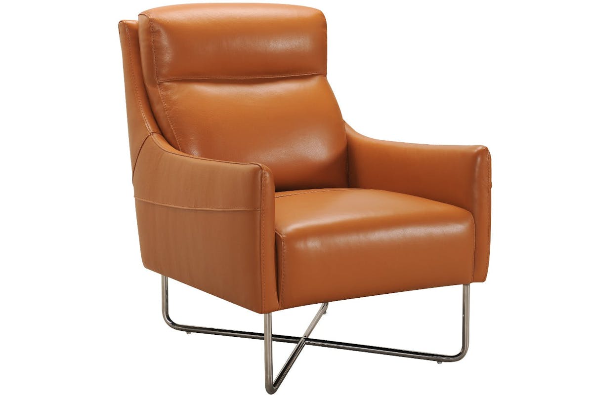 Wendy Accent Chair | Leather | Mustard-3