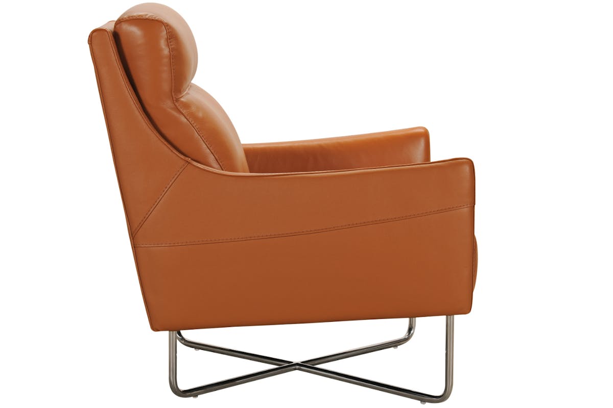 Wendy Accent Chair | Leather | Mustard-4