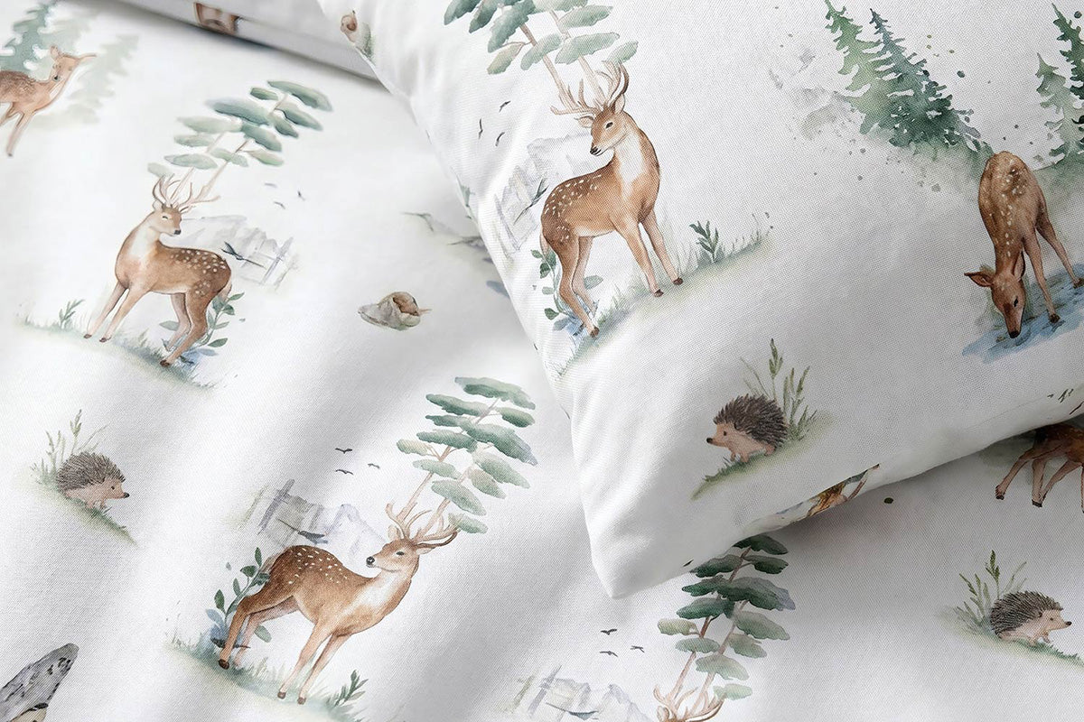So Soft | Woodland Winter Duvet Cover Set | White | King-3