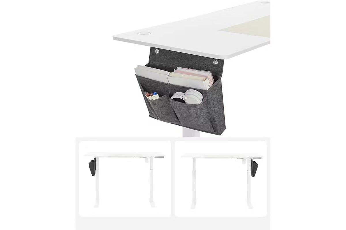 Songmics Office Desk | Adjustable Height | White [Ex-Display - DC250587-000220]-5